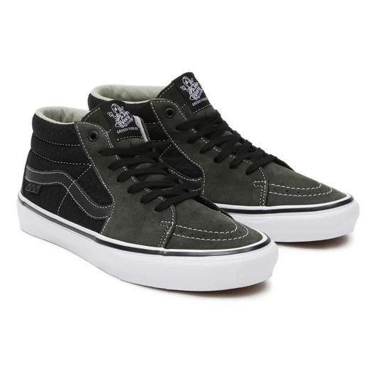 VANS SCARPE SKATE GROSSO MID FOREST GREEN