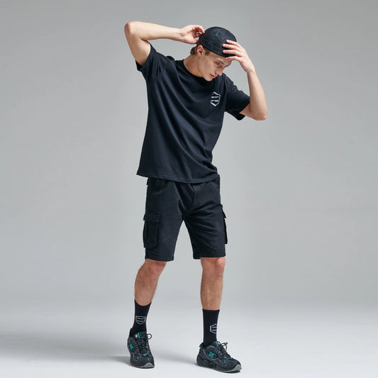 DOLLY NOIRE Short Cargo Ripstop Black