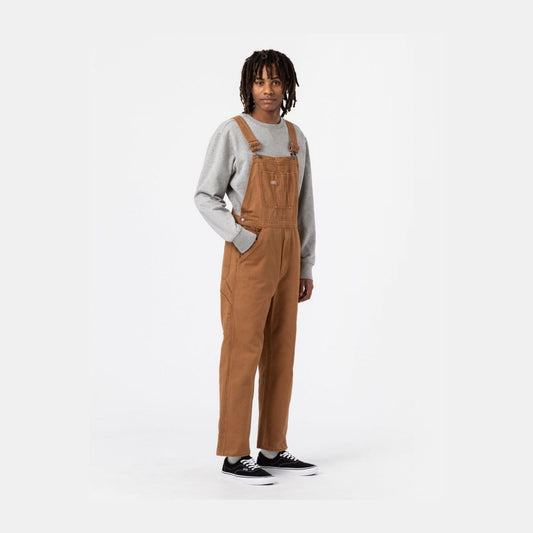 DICKIES - DUCK CANVAS BIB SW BROWN