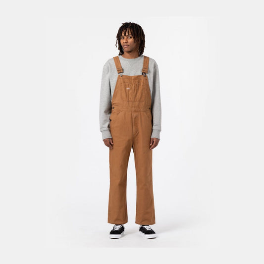 DICKIES - DUCK CANVAS BIB SW BROWN