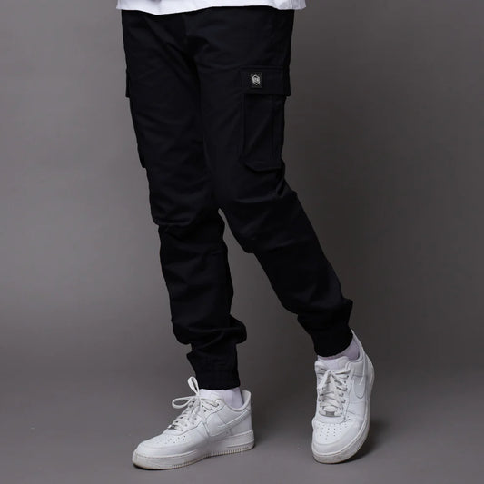 DOLLY NOIRE - Cotton Ripstop Easy Cargo Pants Black