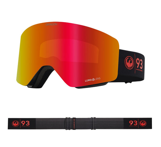 DRAGON ALLIANCE - R1 OTG - 30 YearsLumalens Red Ionized & Lumalens Light Rose Lens - MASCHERA DA SCI/SNOWBOARD