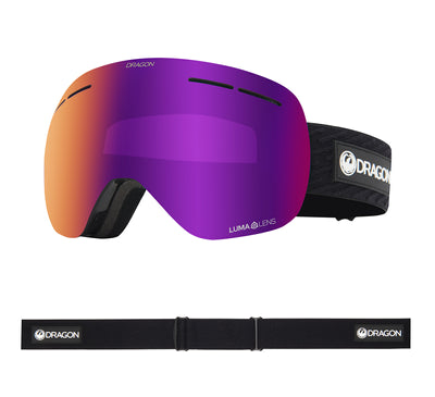 DRAGON ALLIANCE - X1s - Icon PurpleLumalens Purple Ionized Lens - MASCHERA DA SCI/SNOWBOARD