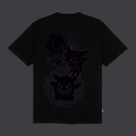 DOLLY NOIRE - Gastly Evolution Pokemon Tee Black