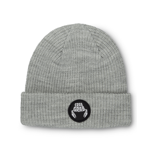 CRAB GRAB - CIRCLE PATCH BEANIE GRIGIA