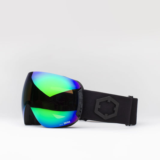 OUT-OF - Maschera da Snowboard_Open Black Green MCI Bonus Storm