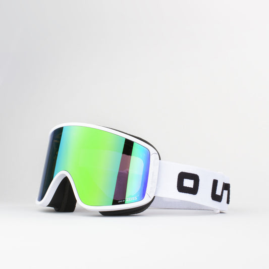 OUT OF Maschera da Snowboard_Shift White Green MCI Bonus Storm