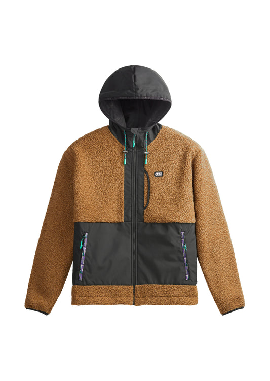 PICTURE CLOTINGHS - PEMBERTON ZIP FLEECE - Chocolate-Black