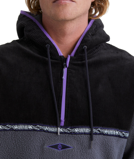 QUIKSILVER Fleece Flaming Sot Zip Hoody - phantom