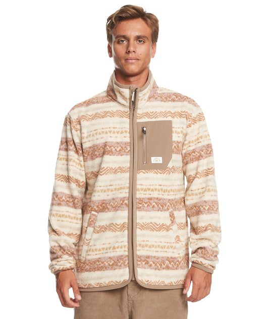 QUIKSILVER - Fleece Clean Coasts FZ Print - birch playa mesa