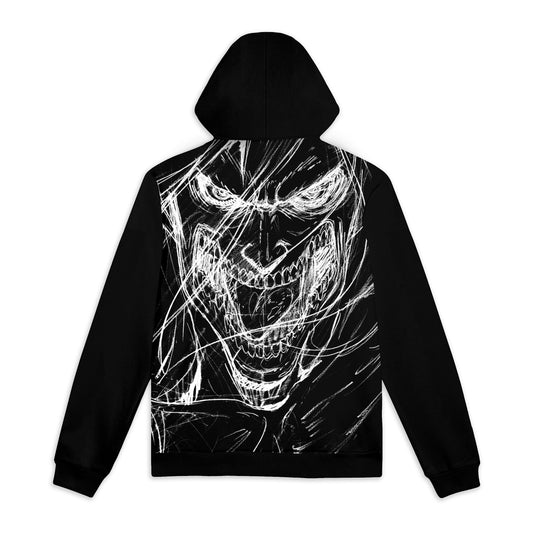 DOLLY NOIRE Attack Titan Sketch HOODIE black