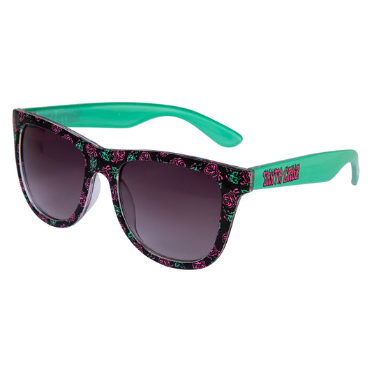 SANTA CRUZ - Dressen Roses - Black/Turquoise