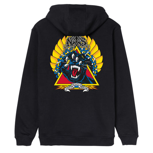 SANTA CRUZ - Natas Screaming Panther Hood Black