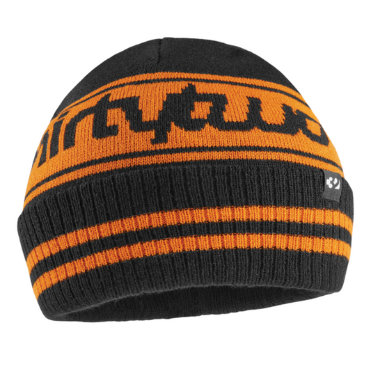 THIRTY TWO - DOUBLE BEANIE - BLACK/ORANGE