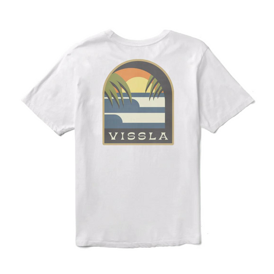 VISSLA - Out The Window Premium PKT Tee-WHT