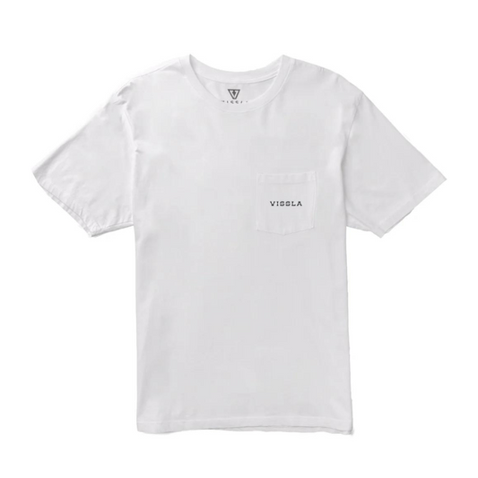 VISSLA - Out The Window Premium PKT Tee-WHT