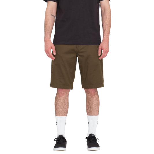 VOLCOM - FRICKIN MODERN STRETCH SHORT 21" - DARK EARTH 21