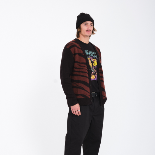 VOLCOM ANARCHIETOUR CARDIGAN	BLK	BLACK