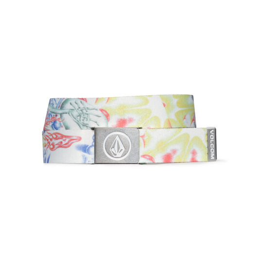 VOLCOM_FA SAM RYSER WEB BELT	WHT	WHITE