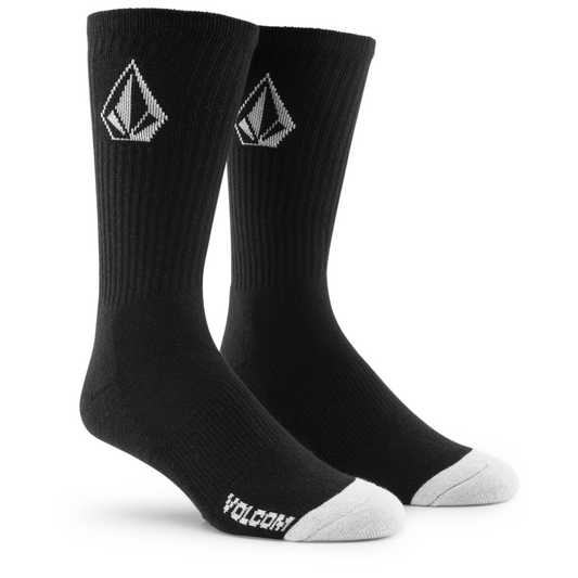 VOLCOM_FULL STONE SOCK 3PK	BLK	BLACK