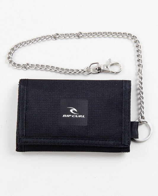 RIP CURL SURF CHAIN WALLET BLACK