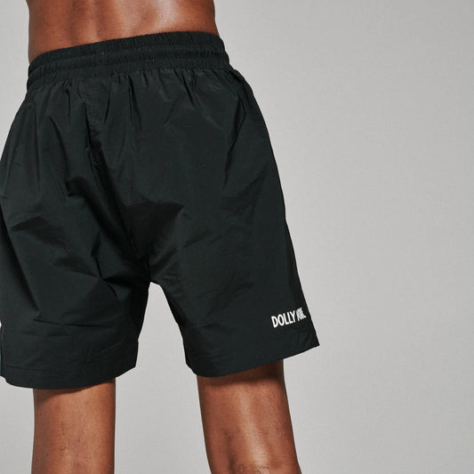 DOLLY NOIRE Hexagon Logo Swimshorts Black