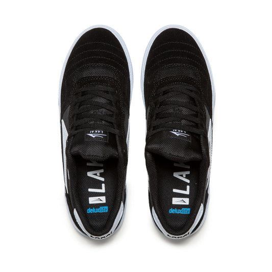 LAKAI SHOES - CAMBRIDGE BLACK/WHITE SUEDE