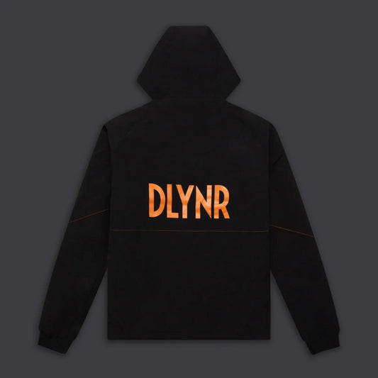 DOLLY NOIRE Anorak Jacket Black & Orange