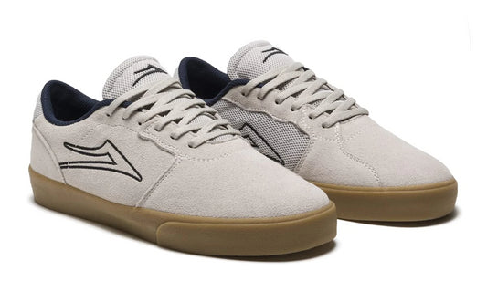 LAKAI SHOES - CARDIFF (White/gum suede)