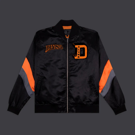 DOLLY NOIRE - Billy GOAT Satin Jacket Black / Orange