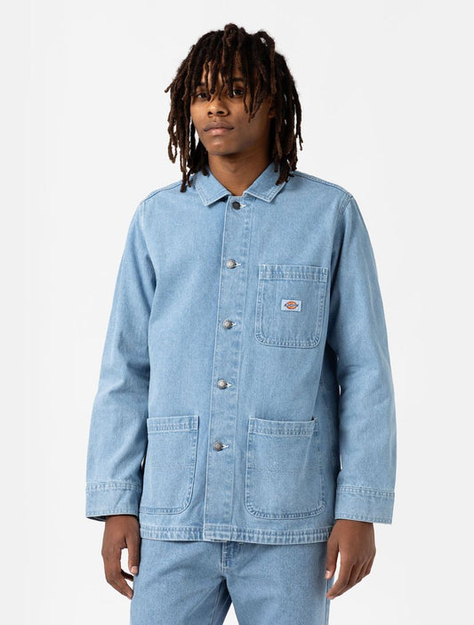 DICKIES - DENIM CHORE COAT LIGHT WASH