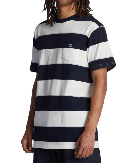 DC SHOES T-shirt Crate Stripe Tee - navy crate stripe