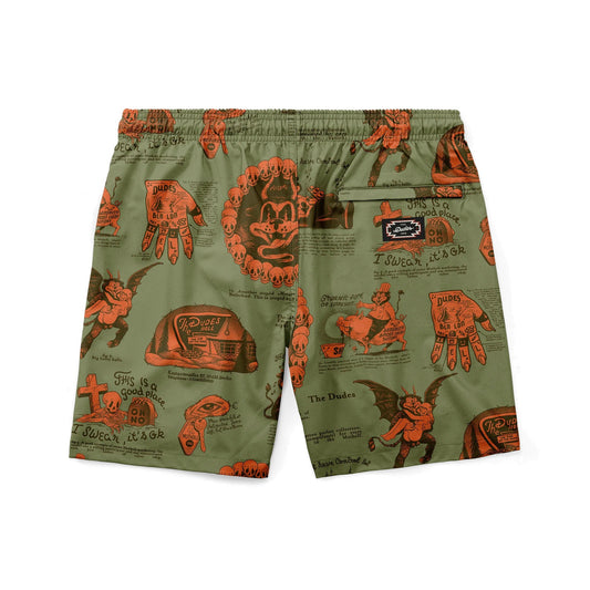 THE DUDES BEELZEBUD swimshort