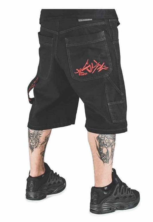 BLUESKIN - BERMUDA BAGGY - LOGO RED VAR. NERO B