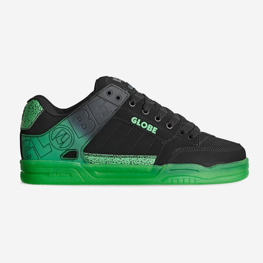 GLOBE Tilt Black/Green Scarpe Stipple skateboard