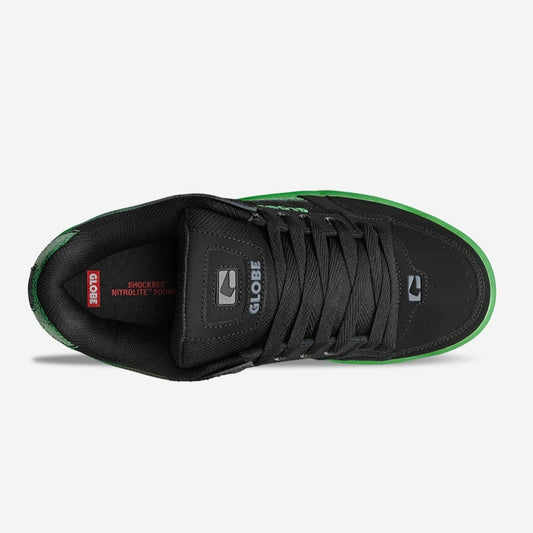 GLOBE Tilt Black/Green Scarpe Stipple skateboard