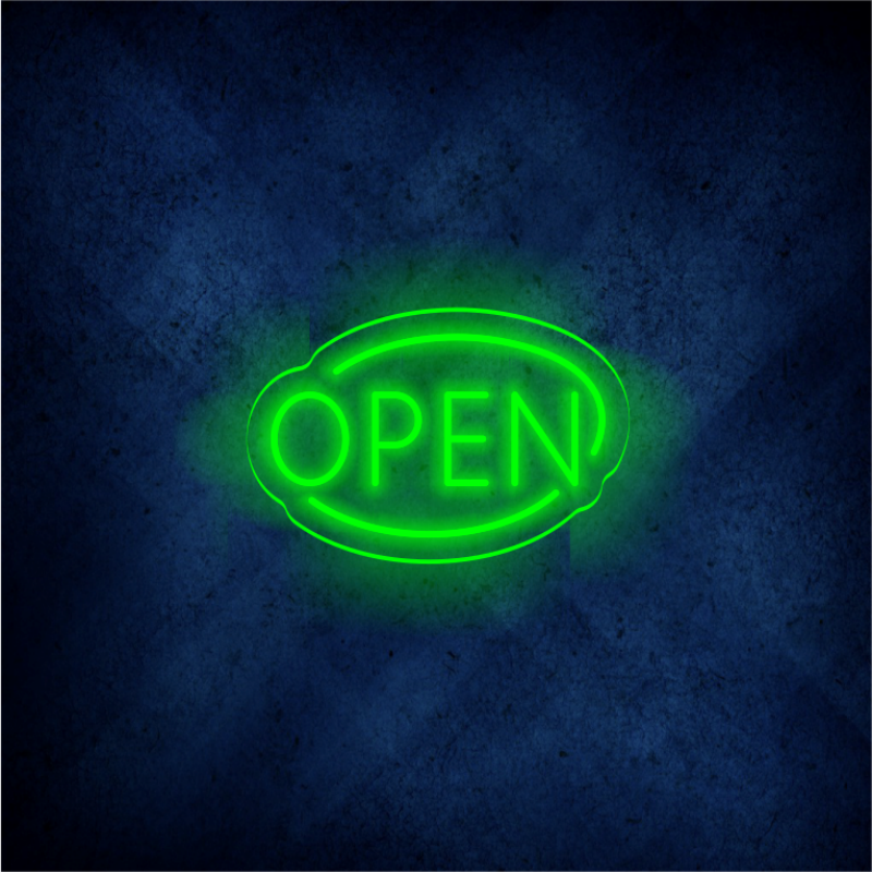 Open Neon Sign