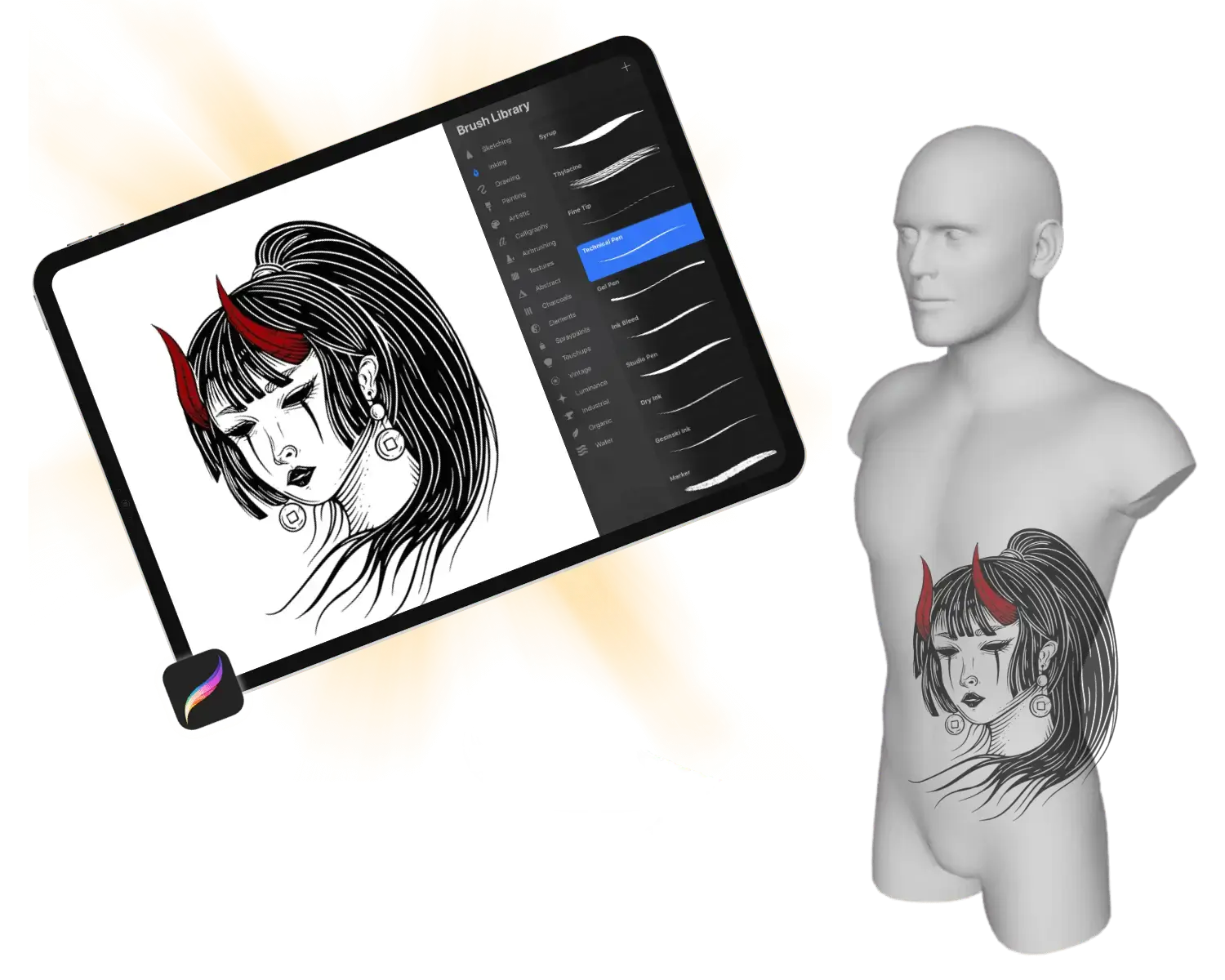 3D Human models for Procreate Artist.webp__PID:eedd8619-33a4-45a3-b212-a53dcaf8c579