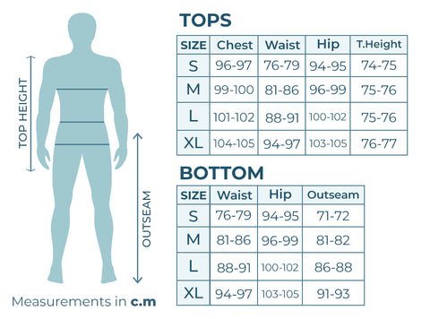 men size chart