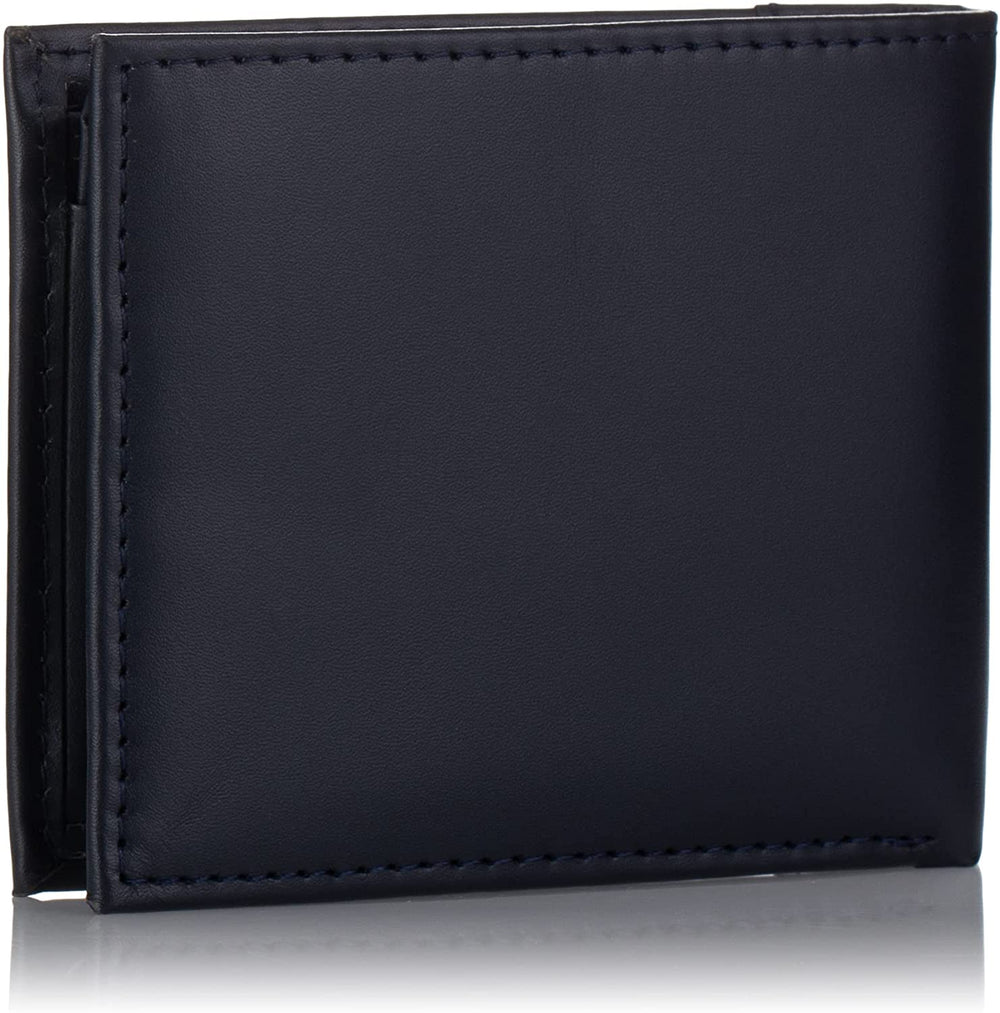 TOMMY HILFIGER Passcase & Valet Bifold Wallet Black Leather Textured  31HP22X012