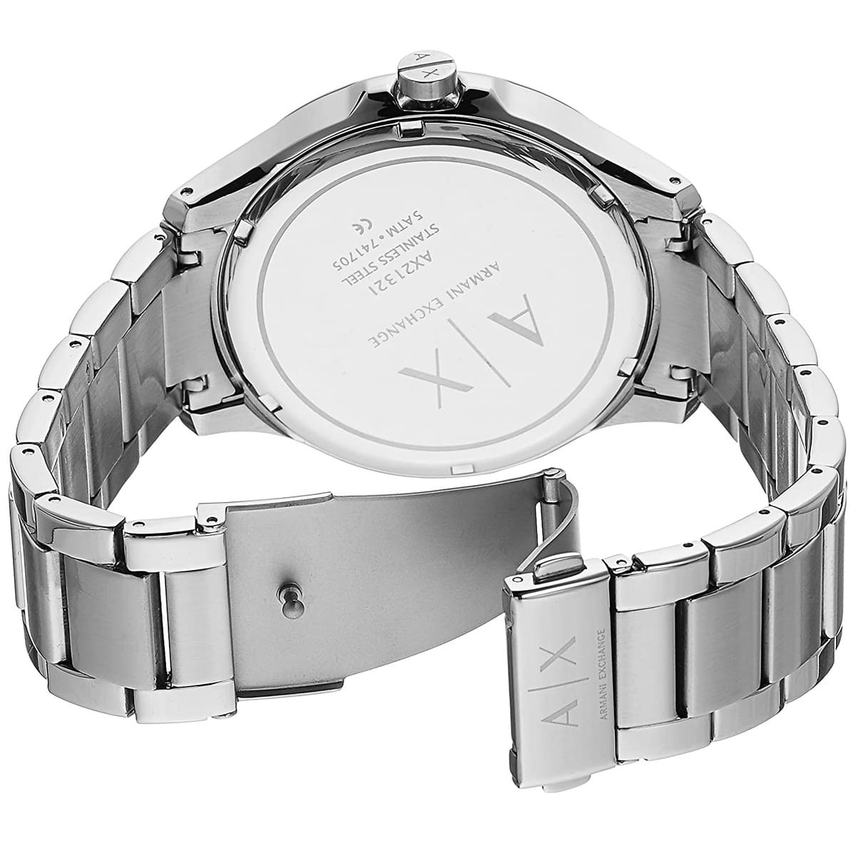 Armani Exchange Men's AX2132 Silver Watch – 3alababak