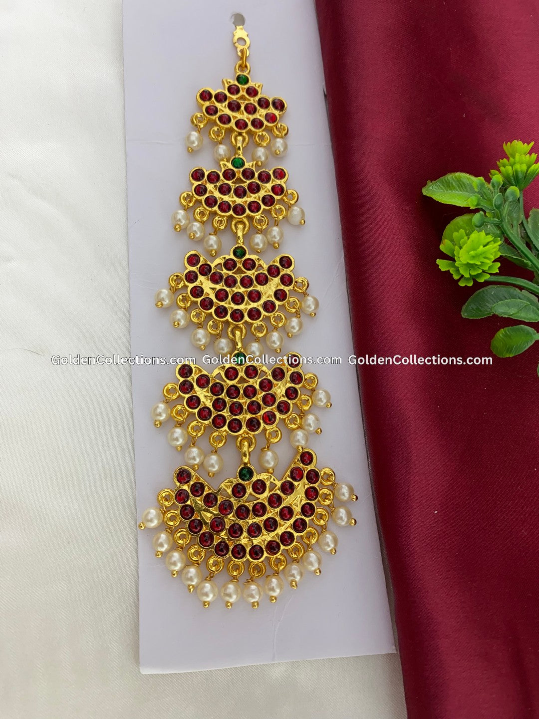 Temple Bharatanatyam Dance Jewellery Set - Temple Jewelry Ornaments |  Golden Collections