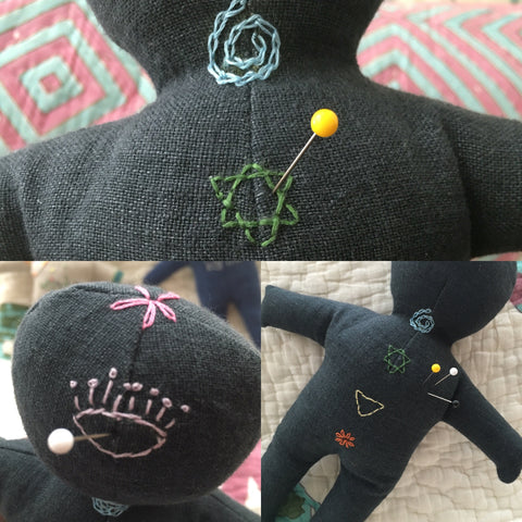 Bolt & Spool's chakra doll detail