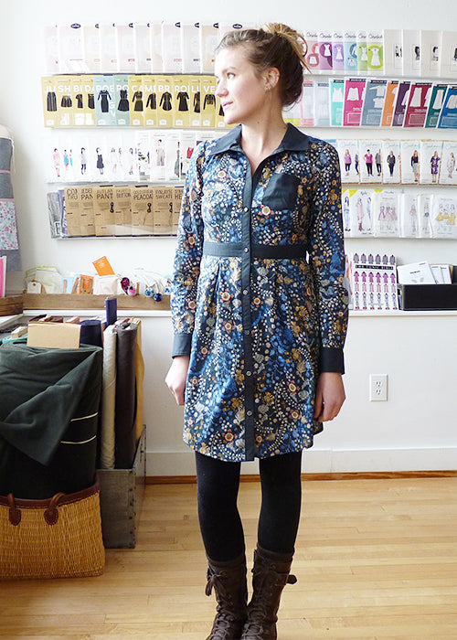 deer and doe bruyere shirt dress liberty of london