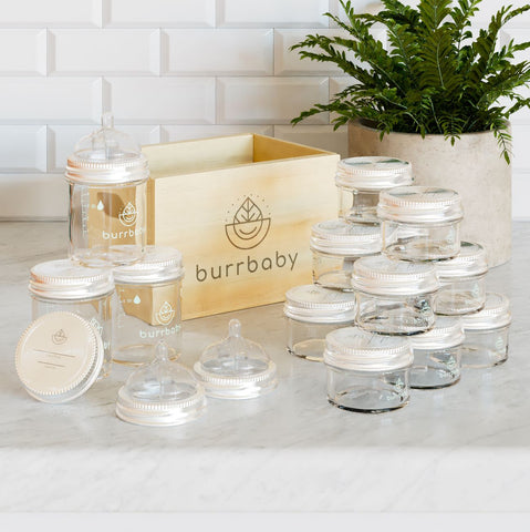 Burrbaby glass breastmilk storage and feeding bundle review