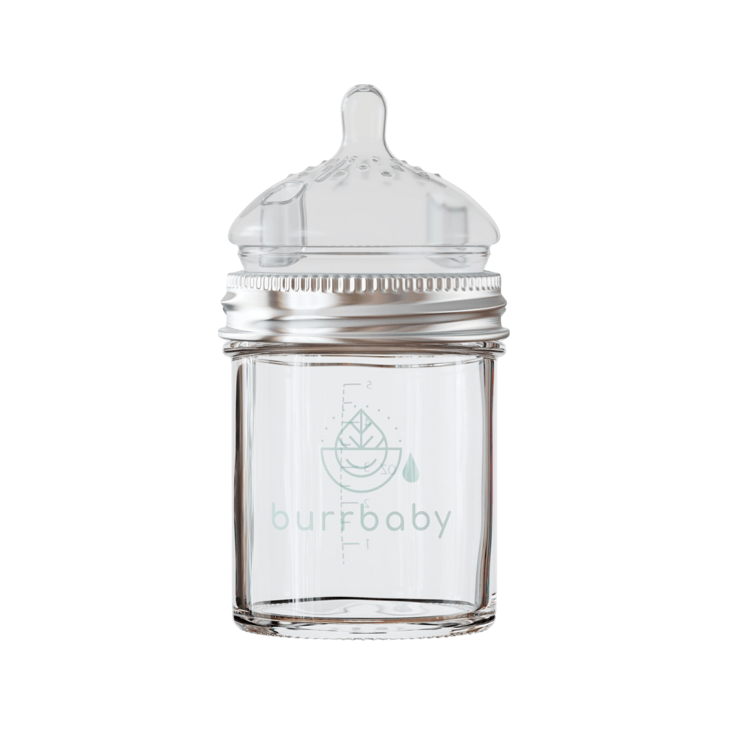 7.5oz Natural Glass Baby Bottles (Back in Stock 9/26) - Burrbaby product image