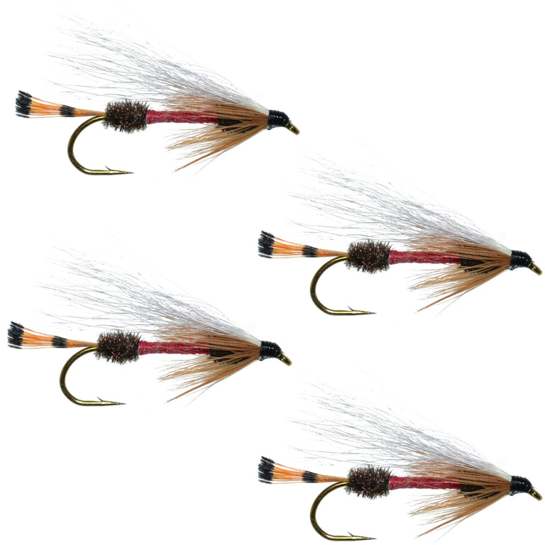 Royal Coachman Bucktail Classic Streamer Flies - Set of 4- Hook