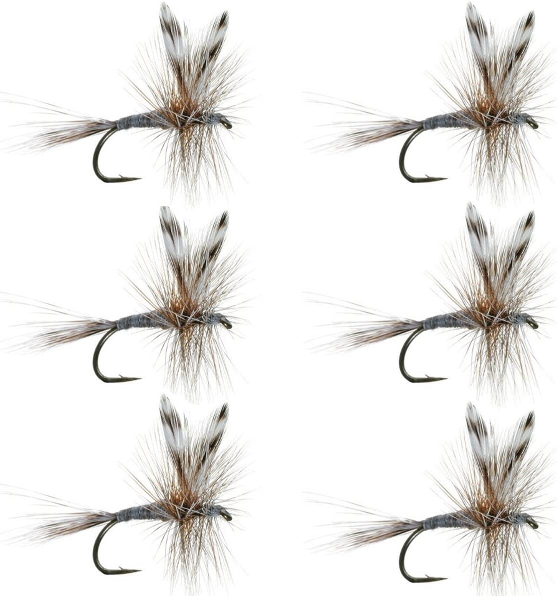 Blue Winged Olive BWO Classic Trout Dry Fly Fishing Flies - Set of 6 F