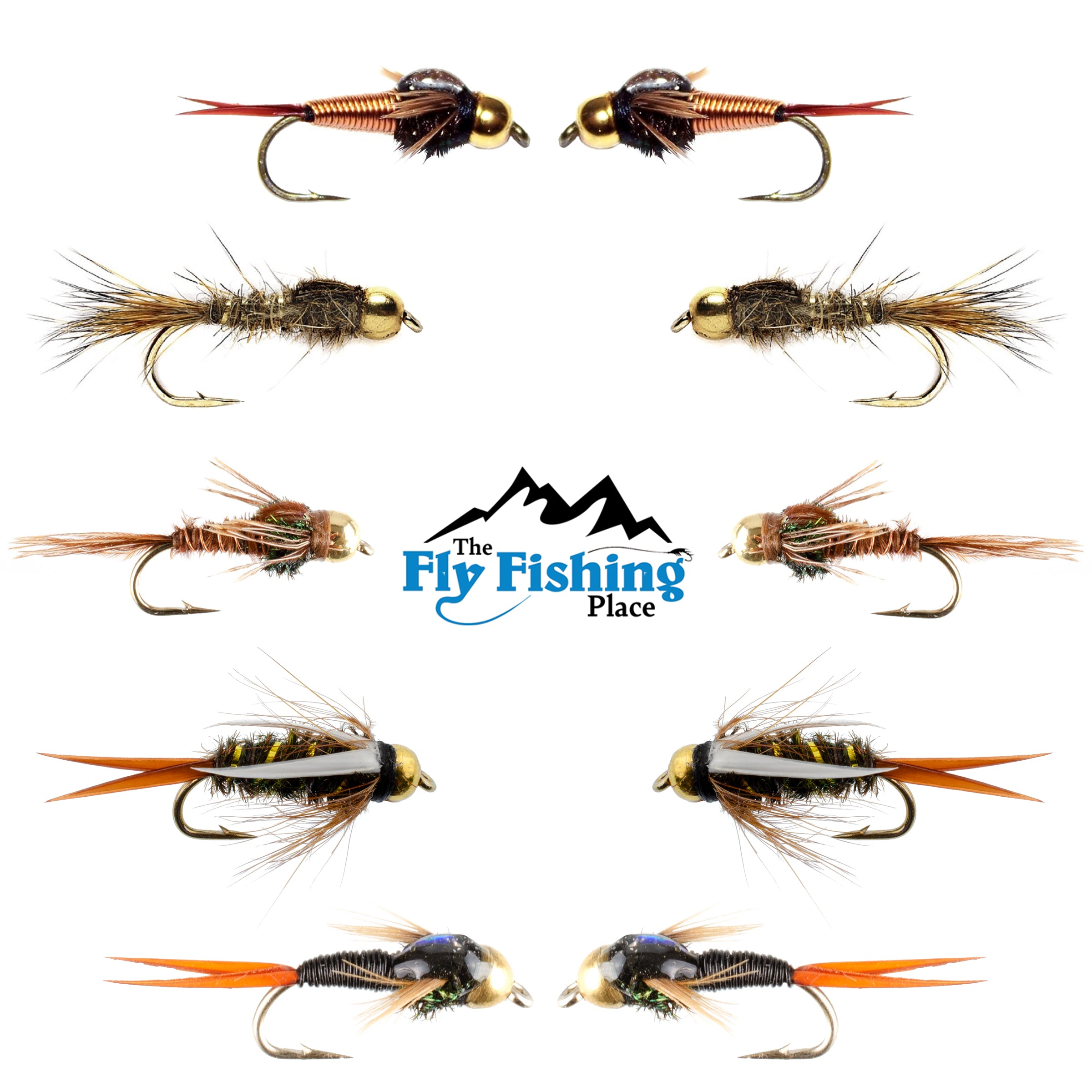 The Fly Fishing Place Basics Collection - Bead Head Nymph Assortment 