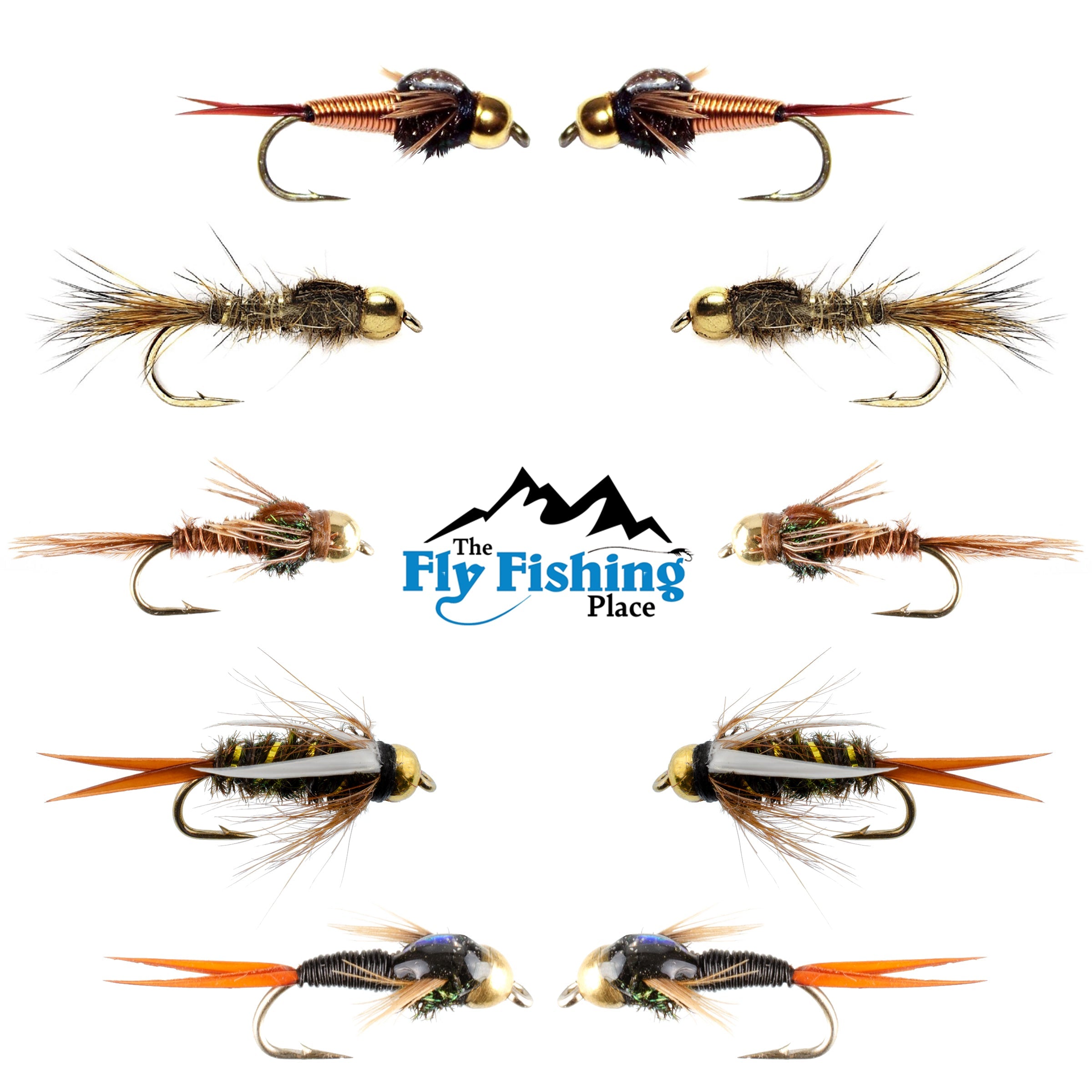 10x Bead Head Nymph Flies Woolly Buggers Sinking Fishing Flies